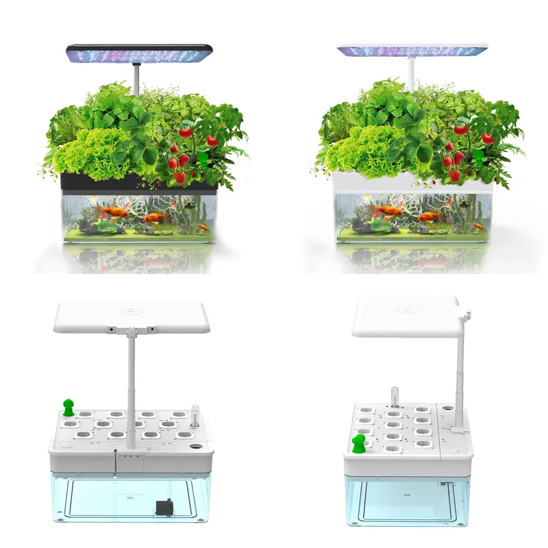 Smart Garden Led Lights - IGS-70ブランド 室内水耕栽培アクアポニックLED育成ライトとスマートガーデンシステム搭載の水槽（魚飼育用）