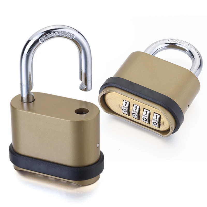 Smart Garden Gate Lock - 屋外ロック,4桁のコード化されたブロック,防水,真ちゅう製,大サイズ,銅,フェンスドア用