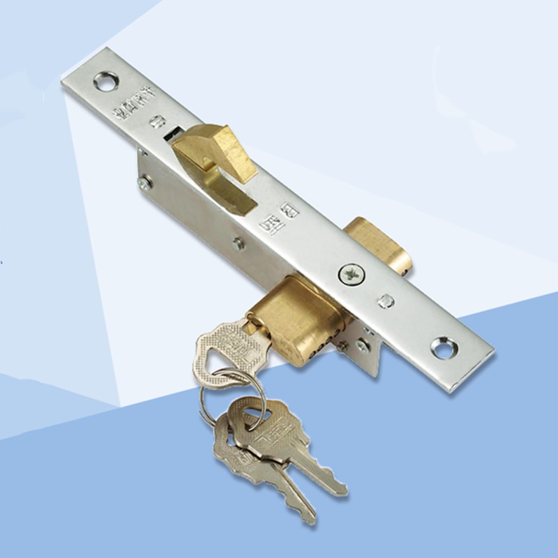 Smart Garden Gate Lock - ドアフックロック 引き戸ロック 交換用セキュリティロック キー付き キッチンバルコニーアクセサリー ドア厚さ30-42MM用