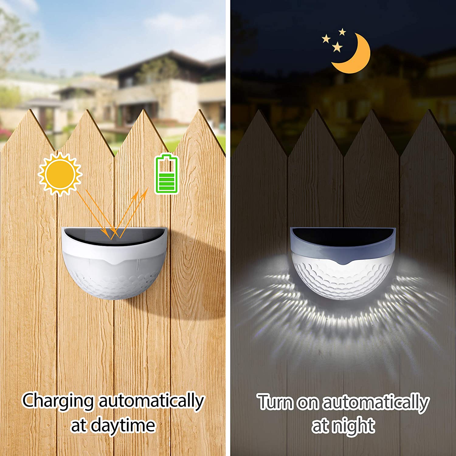 LED ソーラーライト屋外壁ランプエネルギーガーデンランプ防 - Smart Zen Garden のレビューと価格
