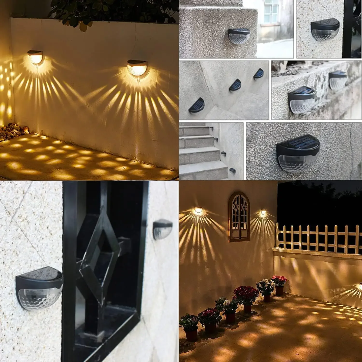 LED ソーラーライト屋外壁ランプエネルギーガーデンランプ防 - Smart Zen Garden のレビューと価格