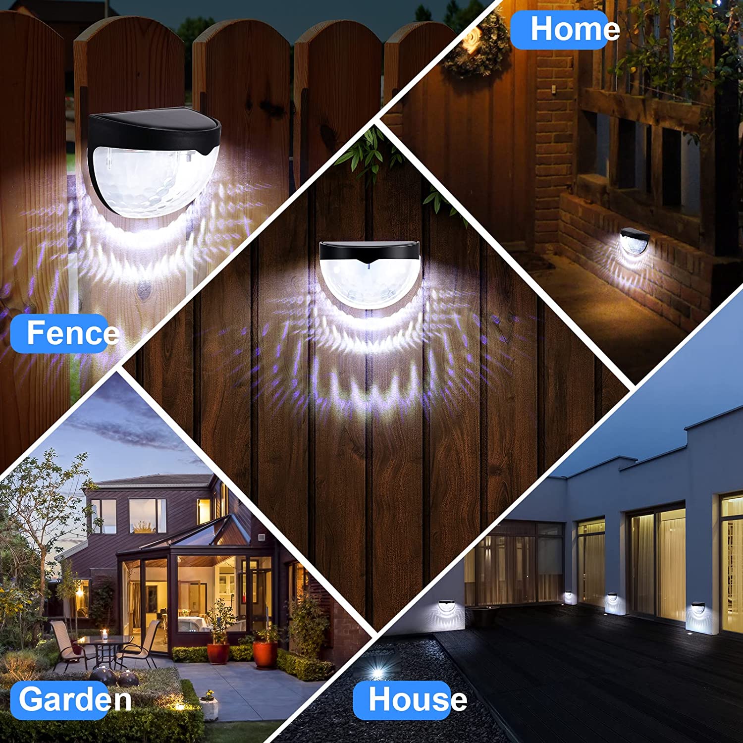 LED ソーラーライト屋外壁ランプエネルギーガーデンランプ防 - Smart Zen Garden のレビューと価格