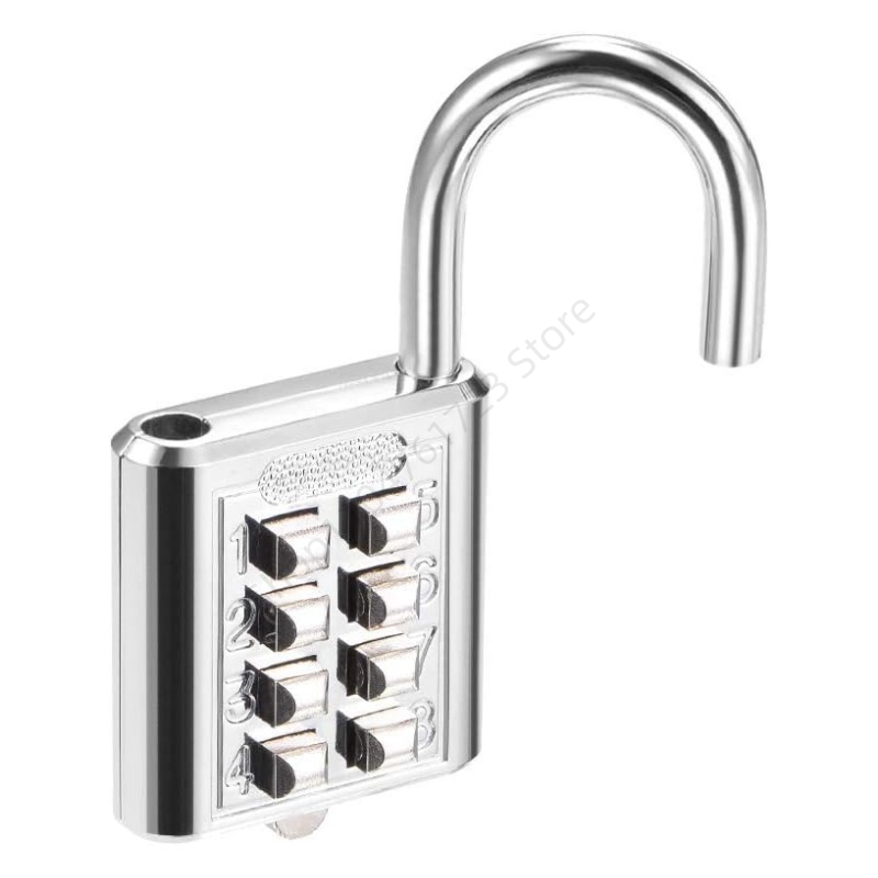 8 桁コンビネーション屋外ボタン防水ランダムコード南京錠亜鉛 - Smart Garden Gate Lock のレビューと価格