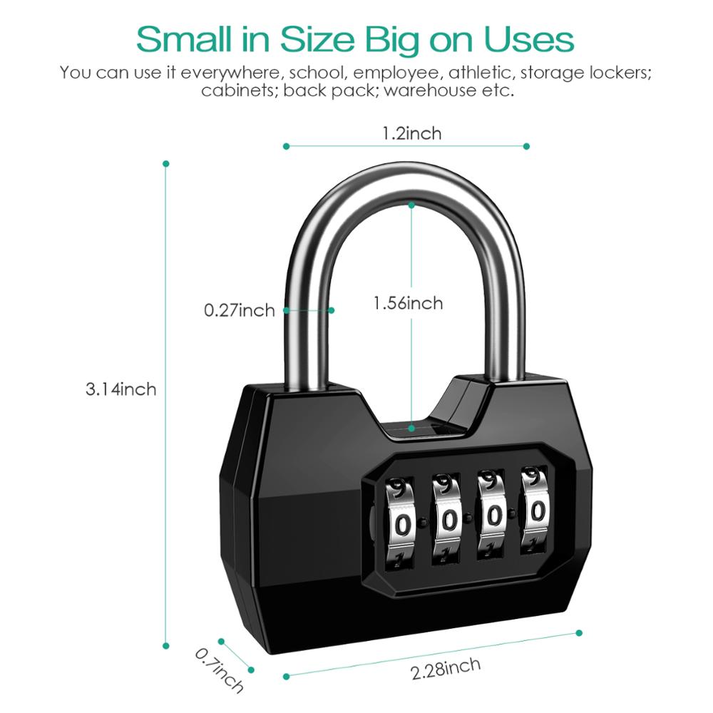 Oria-コンビネーション南京錠,4桁のセキュリティロック, - Smart Garden Gate Lock のレビューと価格