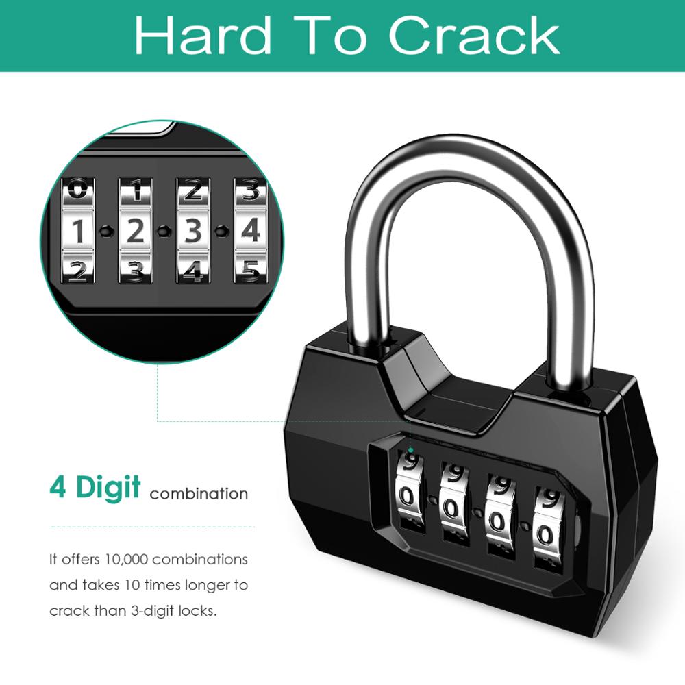 Oria-コンビネーション南京錠,4桁のセキュリティロック, - Smart Garden Gate Lock のレビューと価格