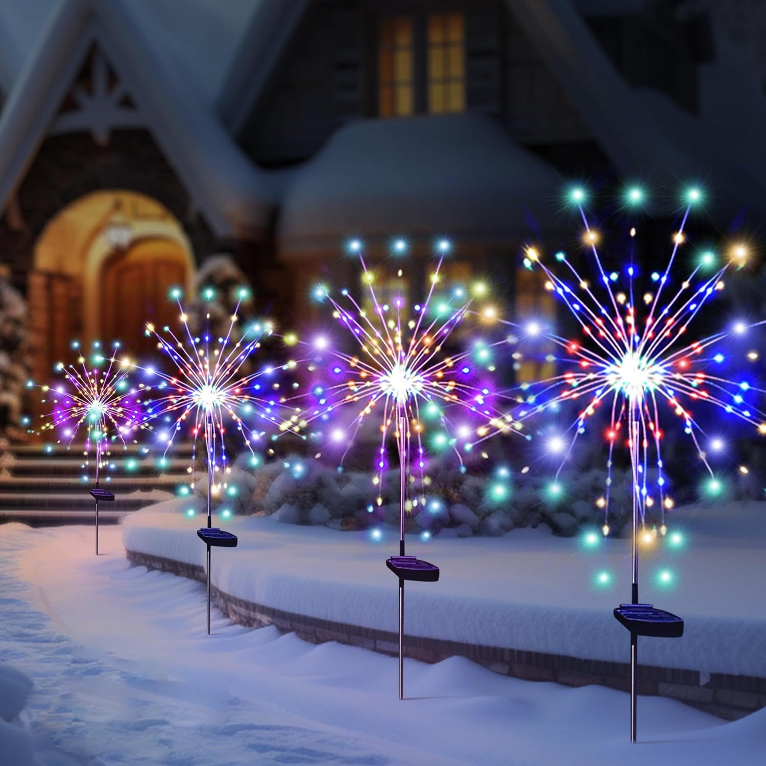 ソーラーLED花火フェアリーライト 屋外ガーデン装飾 8つの - Smart Zen Garden のレビューと価格