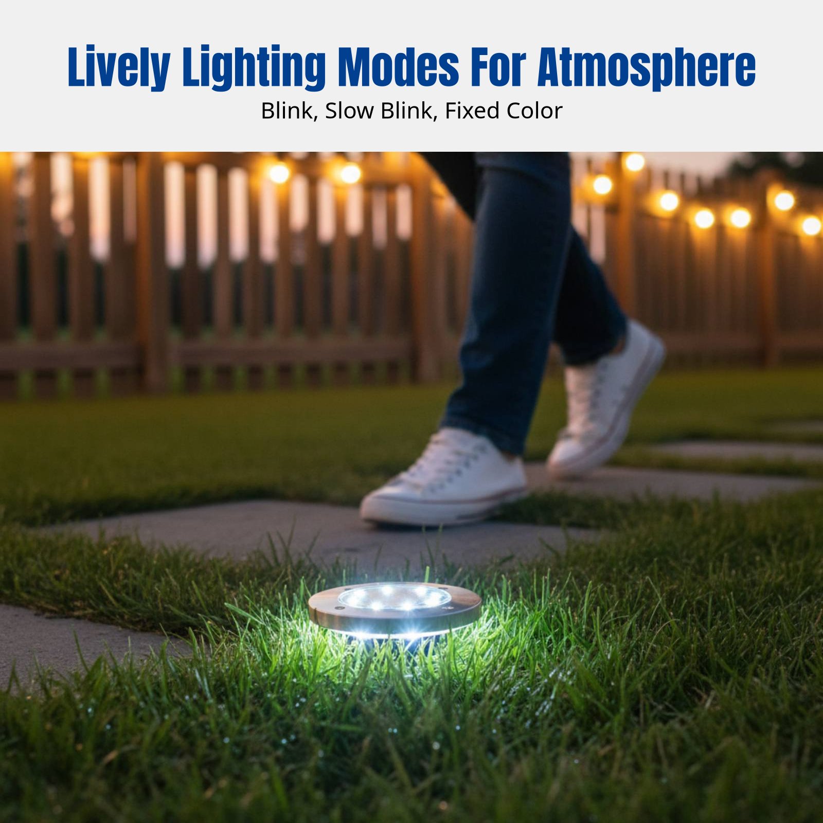 ソーラーグラウンドライト、LED芝生ライト、屋外防水景観装飾 - Smart Garden Led Lights のレビューと価格