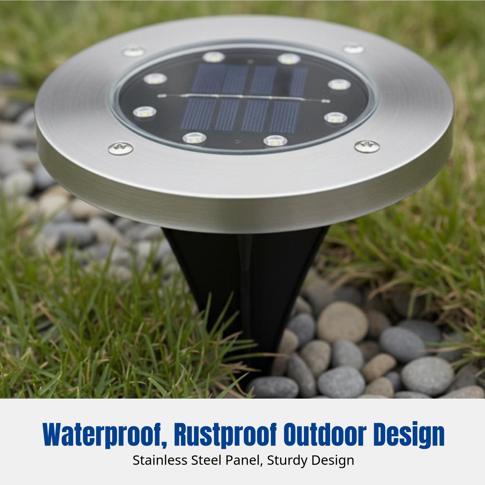 ソーラーグラウンドライト、LED芝生ライト、屋外防水景観装飾 - Smart Garden Led Lights のレビューと価格