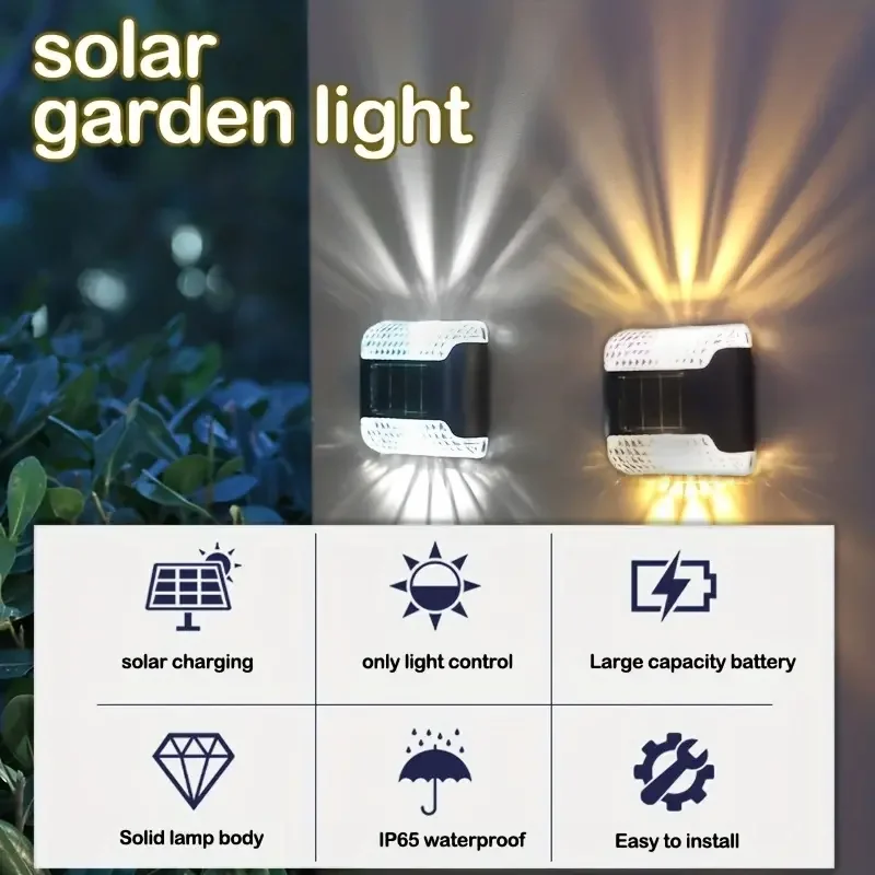 4個入りソーラーウォールライト：屋外LED玄関灯、防水、庭の - Smart Garden Led Lights のレビューと価格