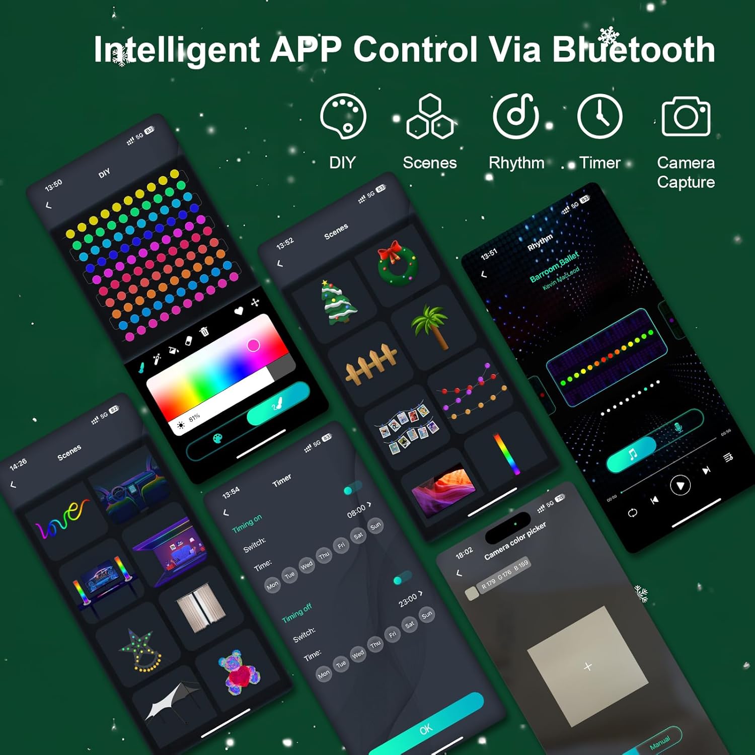 スマートグローブストリングライト 5/10M RGB カラー - Smart Garden Led Lights のレビューと価格