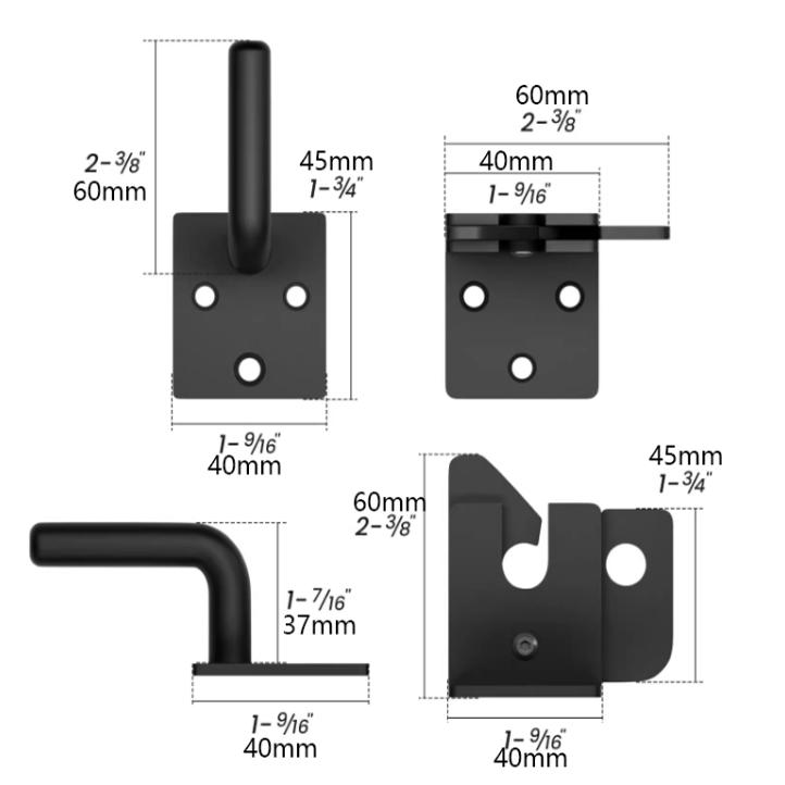 右側開き自動セルフロック式木製フェンス用ドアロック、重力レバ - Smart Garden Gate Lock のレビューと価格