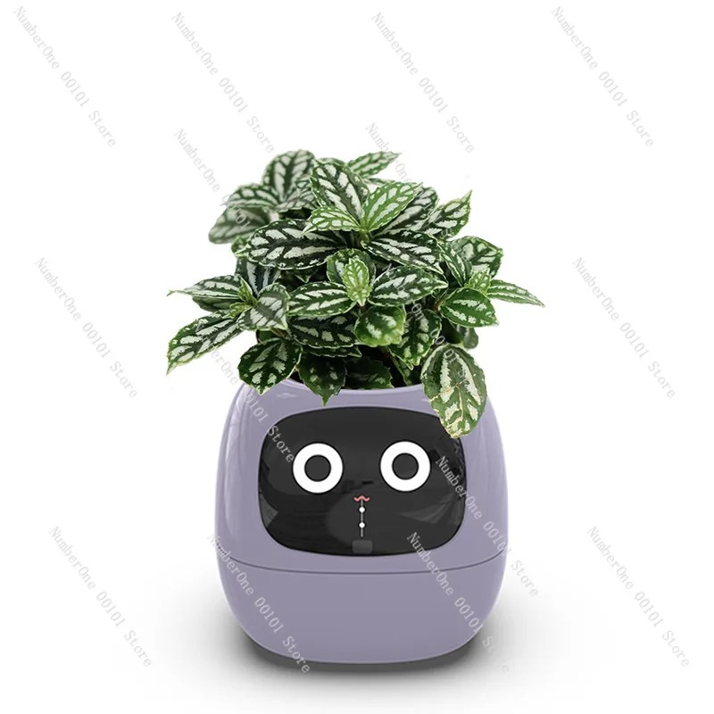 USB充電式自動給水植木鉢、スマートセンサー付きプラスチック - Self Watering Pot Sensor のレビューと価格