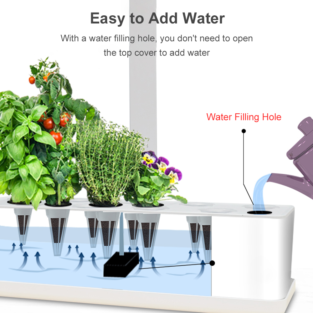 インテリジェント水耕栽培システム,屋内ガーデンキット,9ポッ - Smart Garden Led Lights のレビューと価格