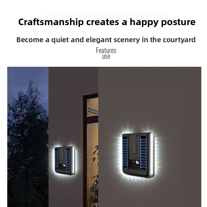 新しいスマート屋外折りたたみソーラーウォールランプヨーロピア - Smart Garden Led Lights のレビューと価格